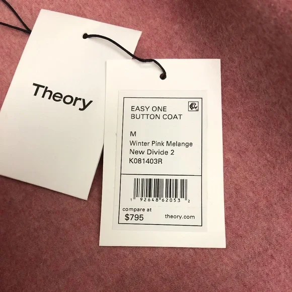 Pink One-Button Double-Face Wool-Cashmere Coat - Picture 5 of 7